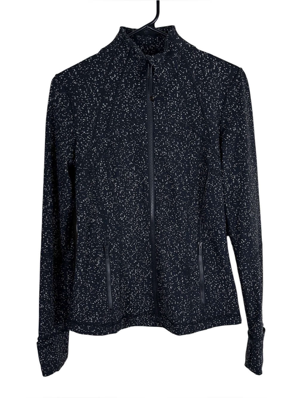 Lululemon Define Jacket Magnetized Jacquard Black White Womens Size 6 Activewear